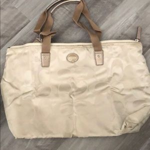 Coach Nylon Foldable Tote Bag w/case